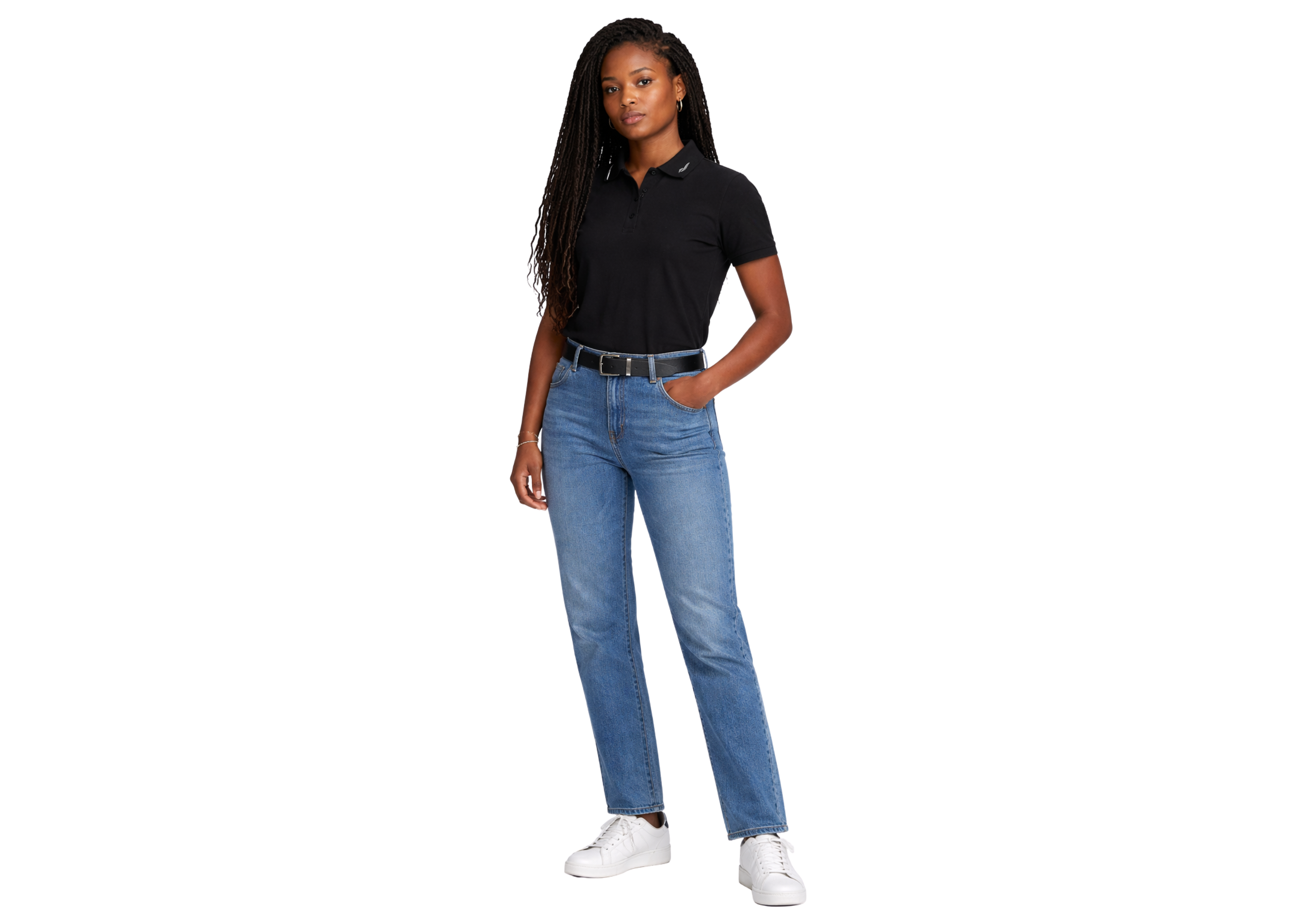Polo maille piqué - Femme
