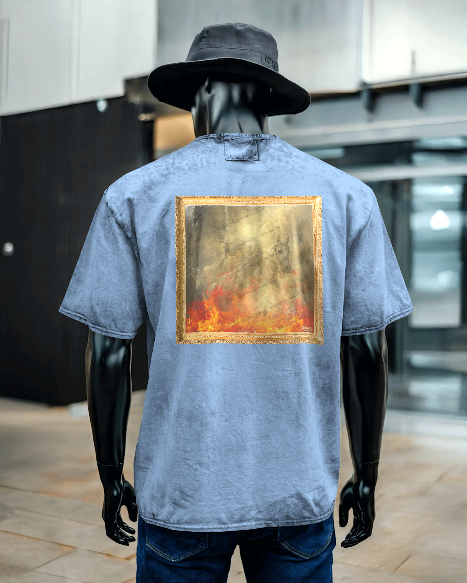 T-SHIRT oversize Washed HOMME La CONQUÊTE