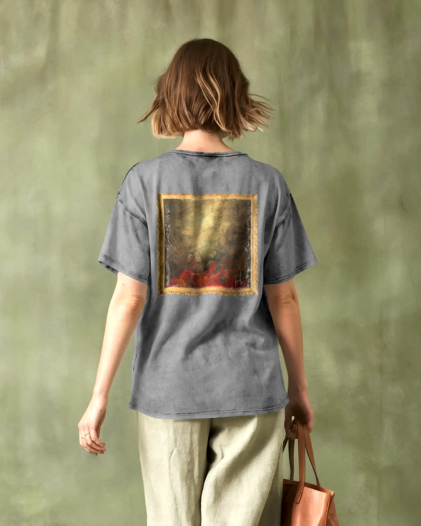 T-shirt oversize Washed FEMME La CONQUÊTE